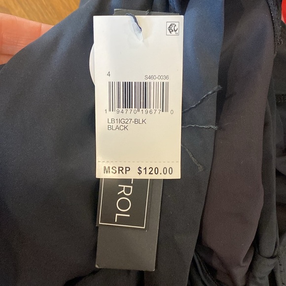 La Blanca Island Goddess One Piece High Neck Key hole Modest Black US 4 NWT - Picture 8 of 9